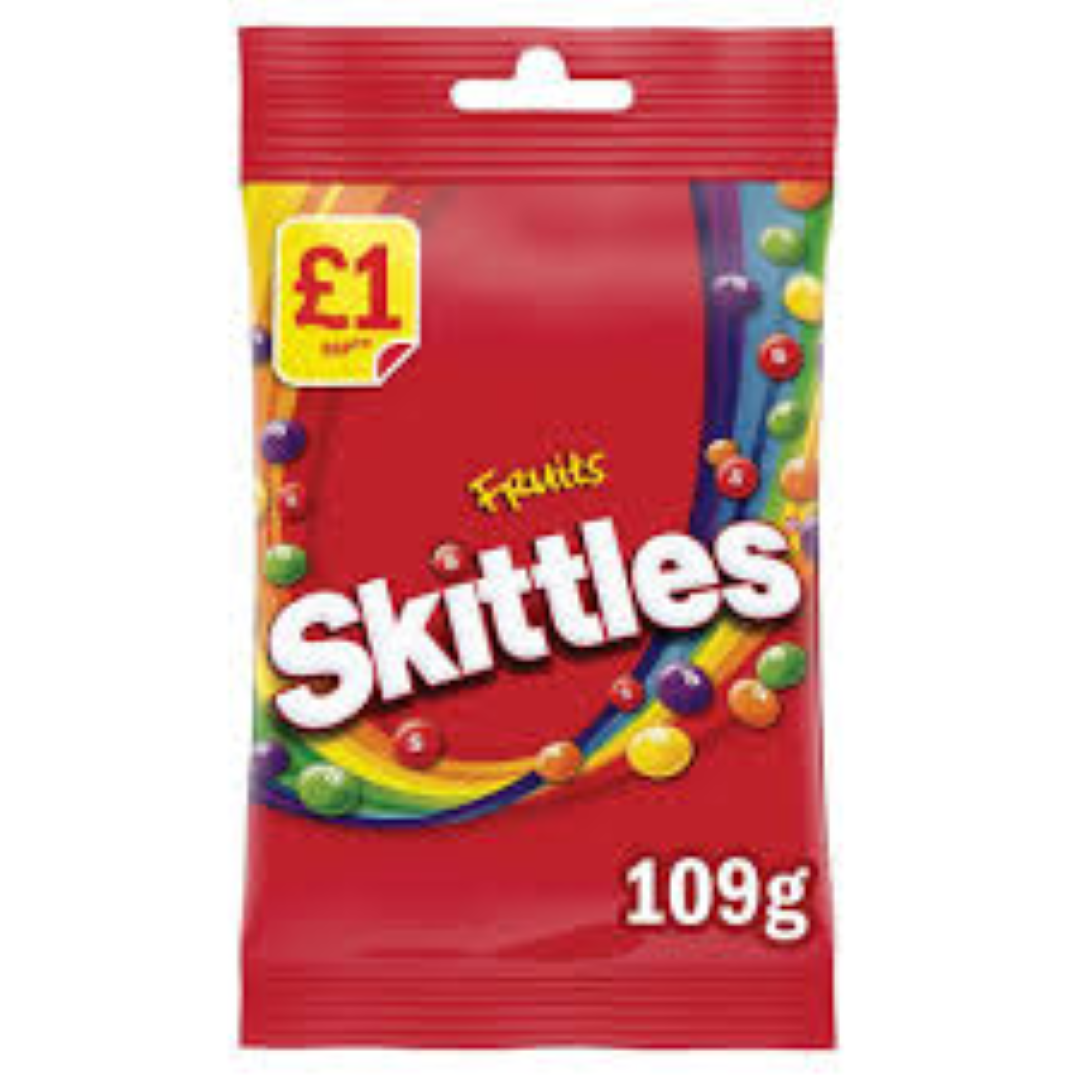 SKITTLES BAG FRUITS 109G